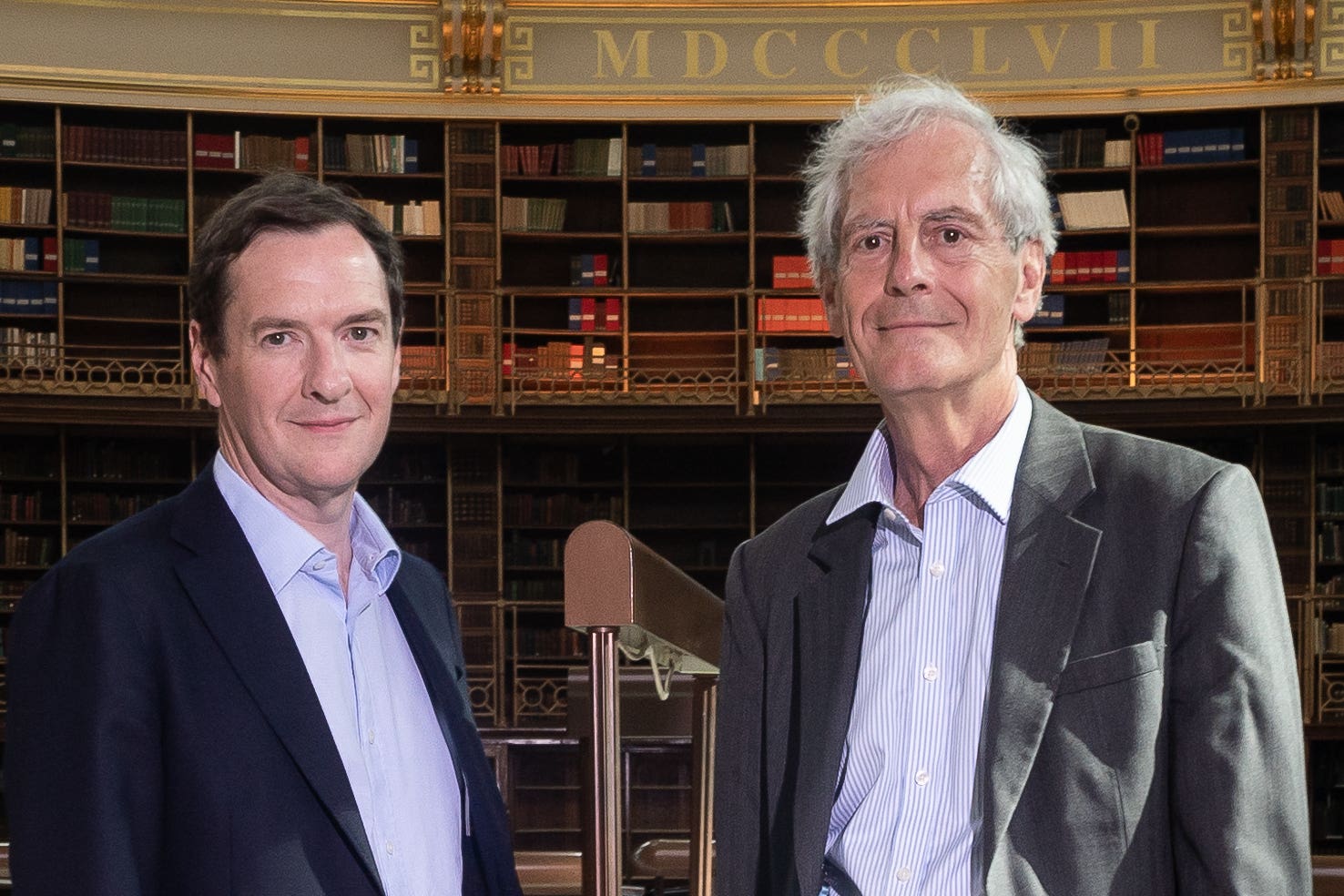 George Osborne, chair of the British Museum (left) and interim director Sir Mark Jones spoke before the Culture, Media and Sport Committee on Wednesday