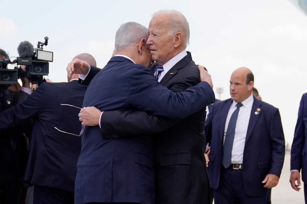 Biden lands in Israel for high-stakes meeting with Netanyahu after hospital explosion Biden lands in Israel for high-stakes meeting with Netanyahu after hospital explosion