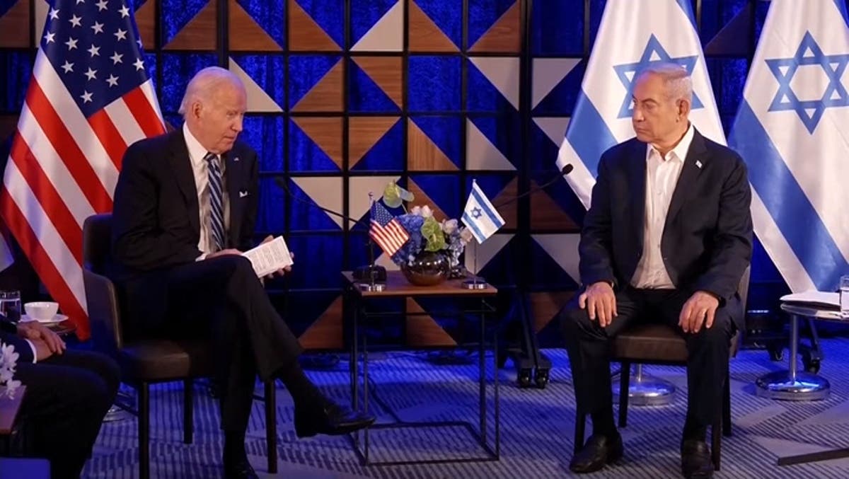 Biden says it seems Gaza hospital assault was ‘different staff’ not Israel