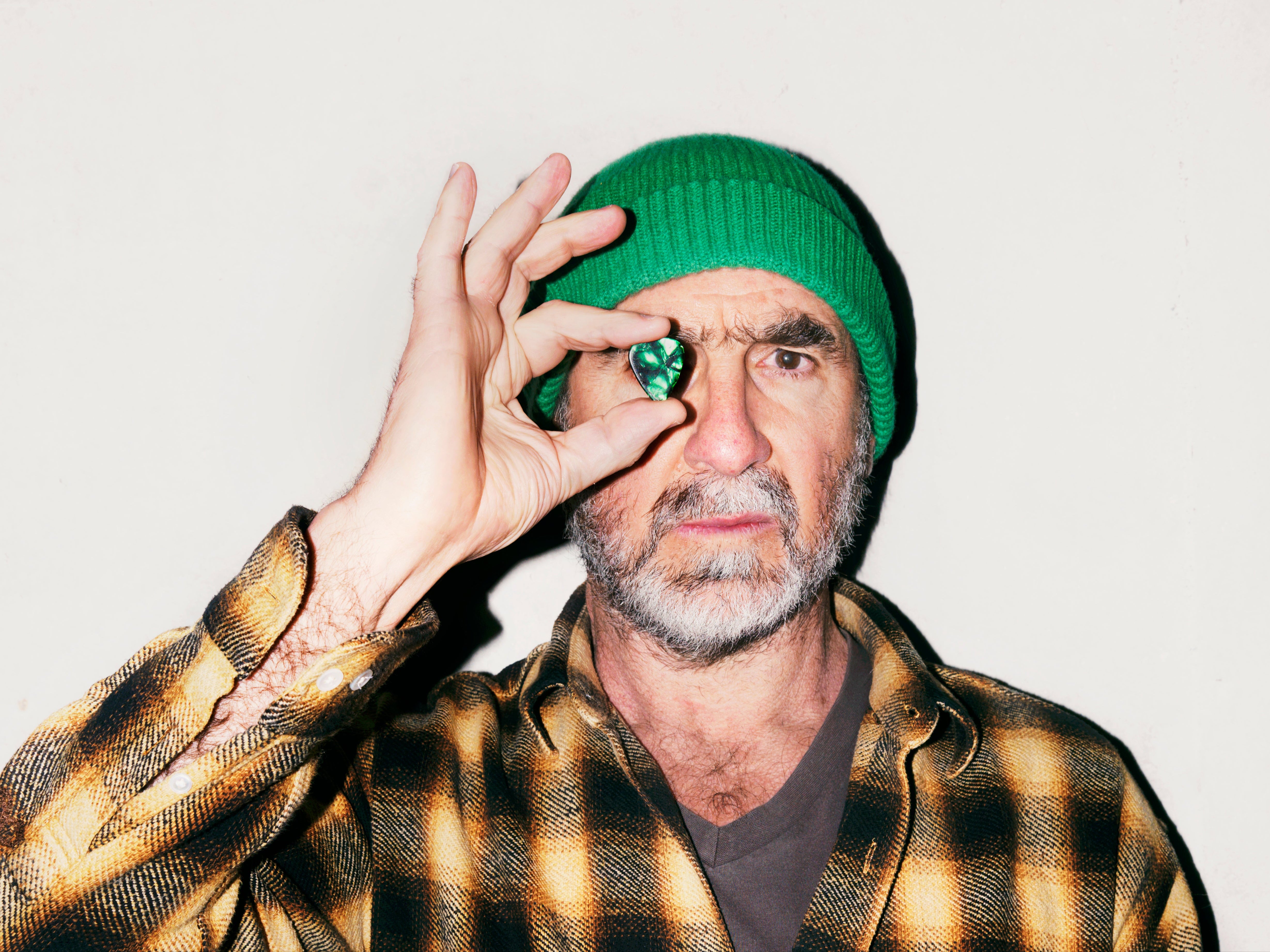 Eric Cantona in artwork for his debut EP