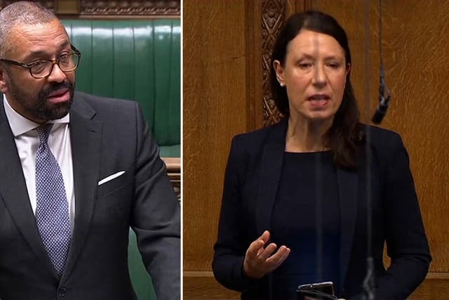 <p>Cleverly slams Labour MP Debbie Abrahams after she accuses him of having ‘issues’ with immediate Gaza ceasefire.</p>