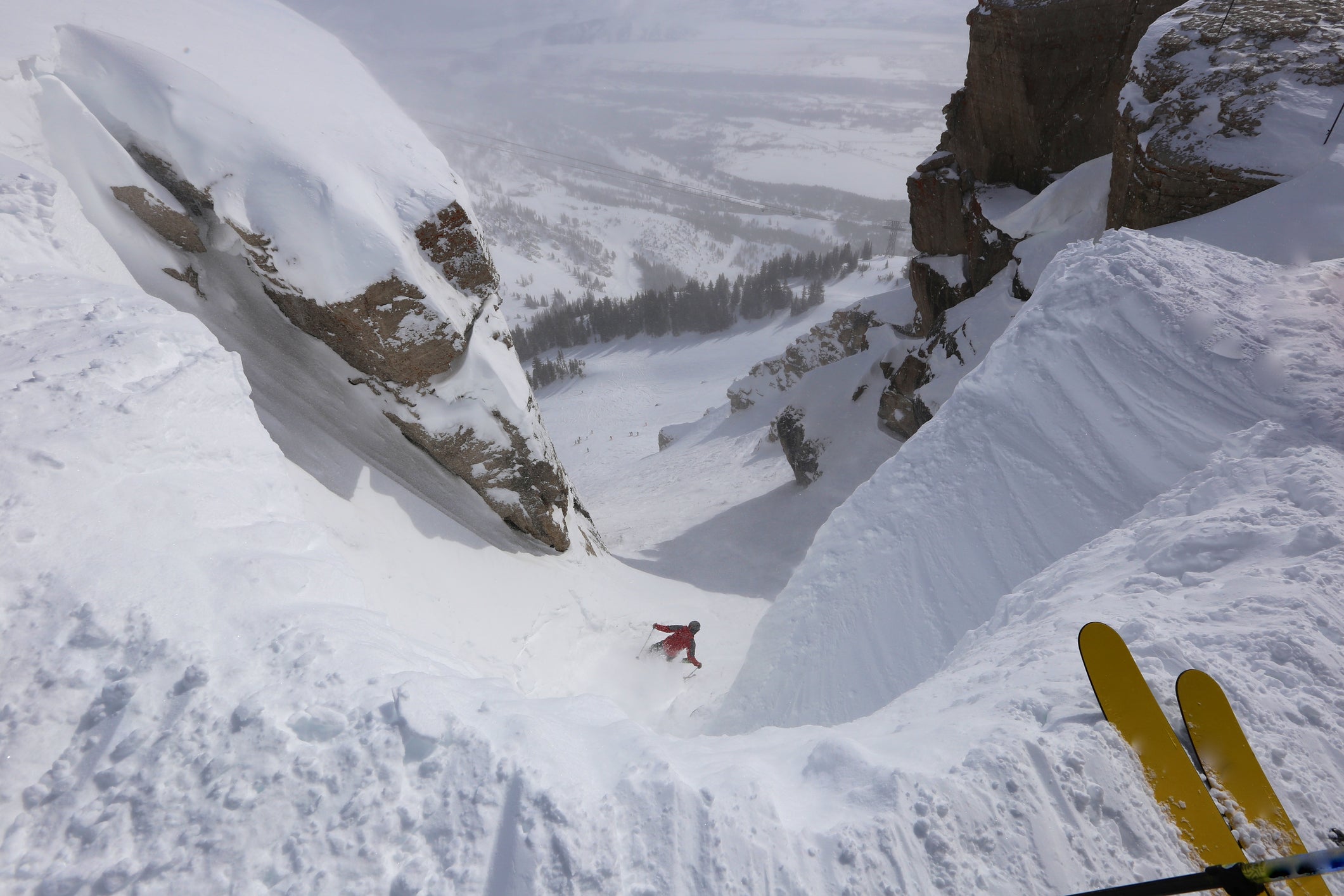 <p>Jackson Hole in the Teton Mountains offers some serious slope action </p>