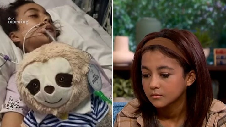 <p>Girl, 12, recalls how she was put into a coma after vaping.</p>