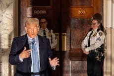 Trump appeals DC gag order as NY civil fraud trial continues - live