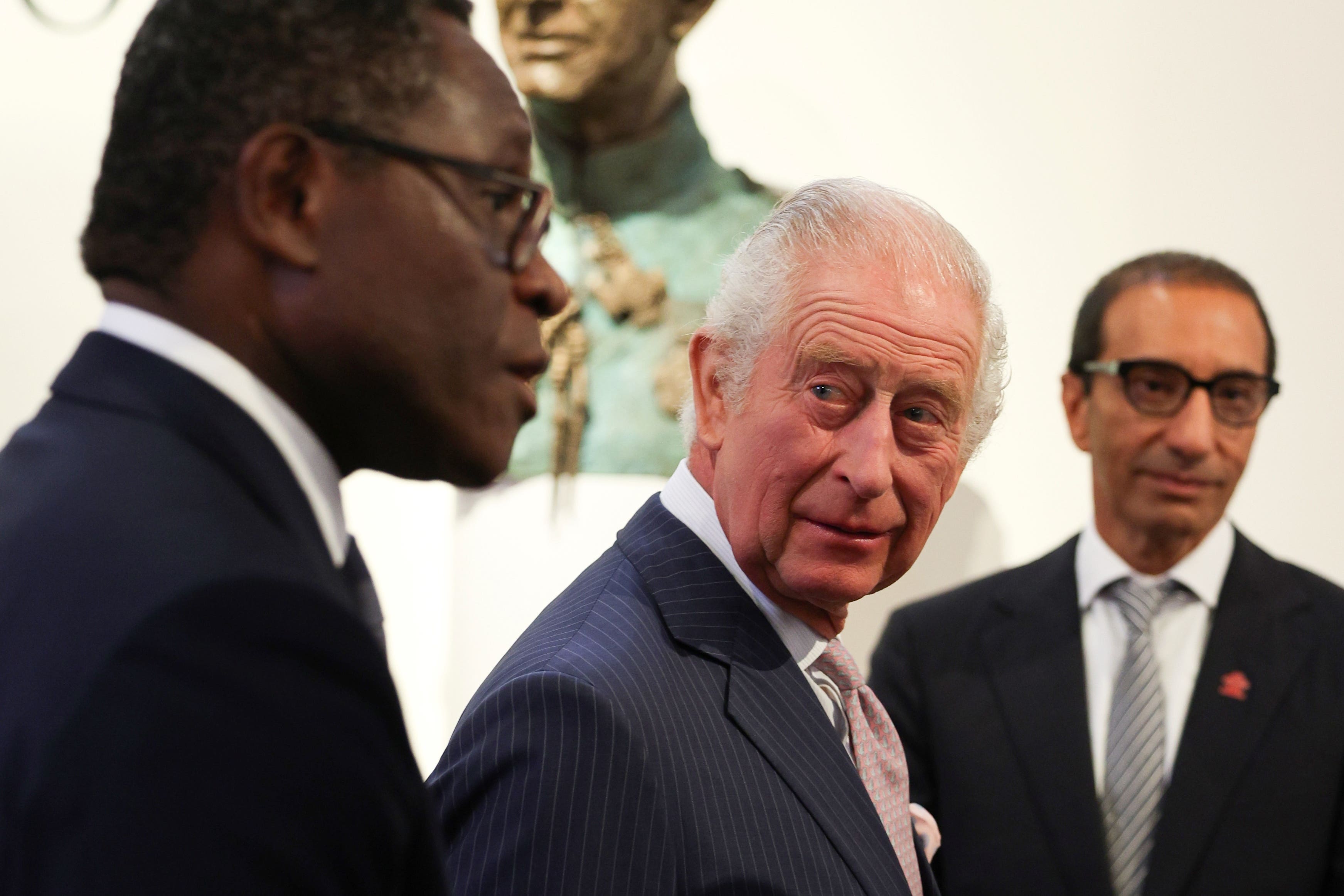 Charles attends a reception and discussion to learn about opportunities for young people and the role of entrepreneurship in Africa at Garrison Chapel in London on Wednesday (Adrian Dennis/PA)