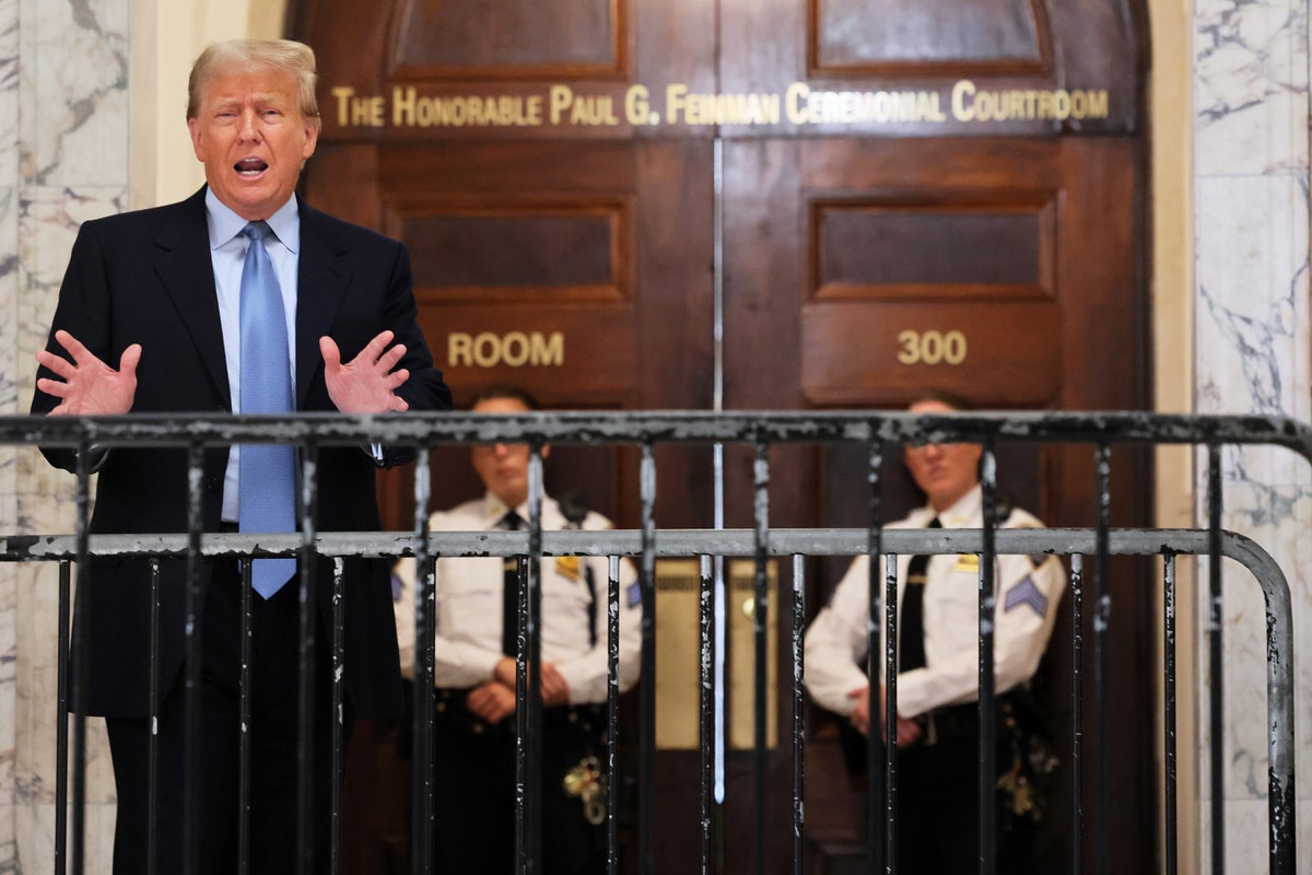 New York court employee arrested after ‘yelling out’ for Trump during fraud trial