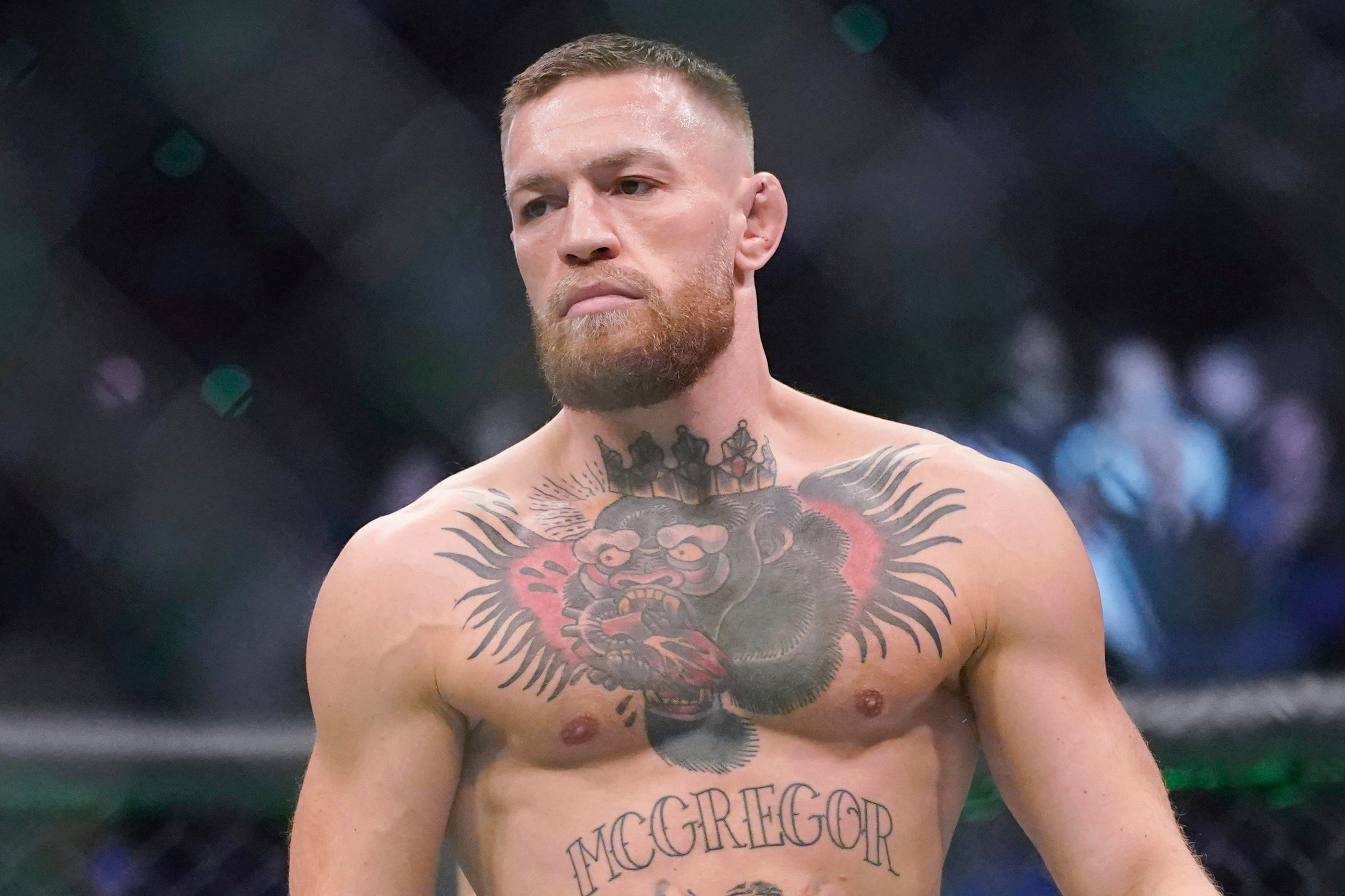 McGregor last fought in July 2021, breaking his leg in a second straight loss to Dustin Poirier