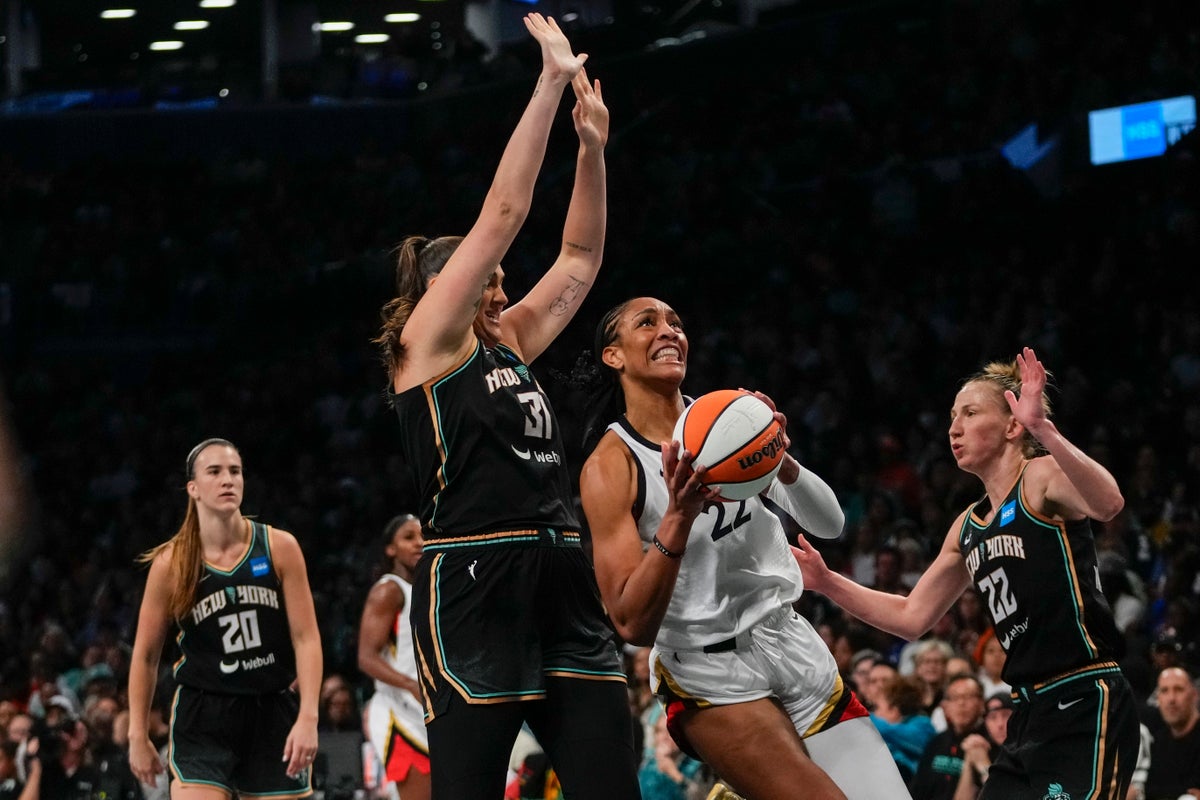 Las Vegas Aces become first repeat WNBA champs in 21 years, beating Liberty 70-69 in Game 4