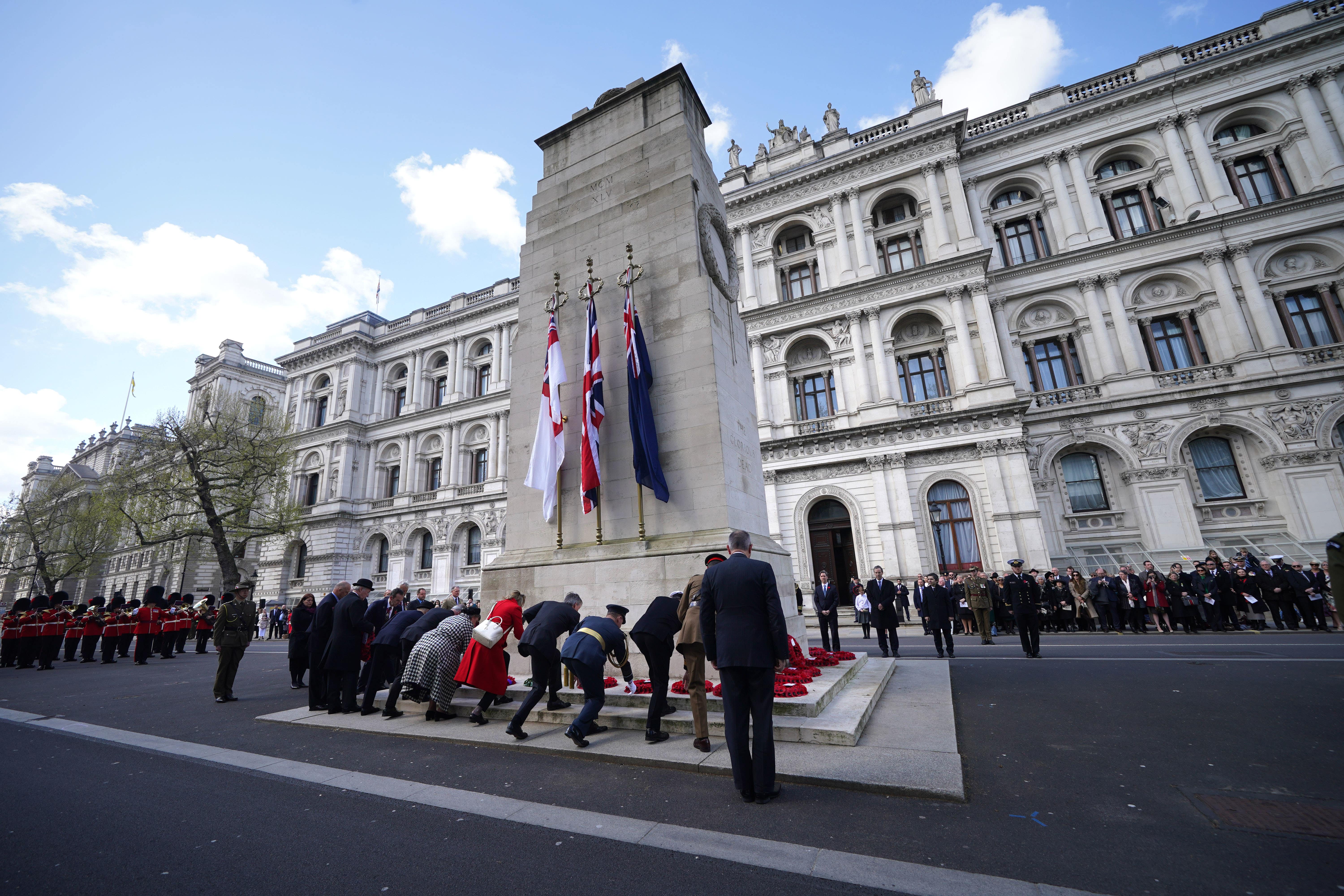 Security minister Tom Tugendhat said the weekly pro-Palestine marches in London present a ‘clear and present risk that the Cenotaph and other war memorials could be desecrated’