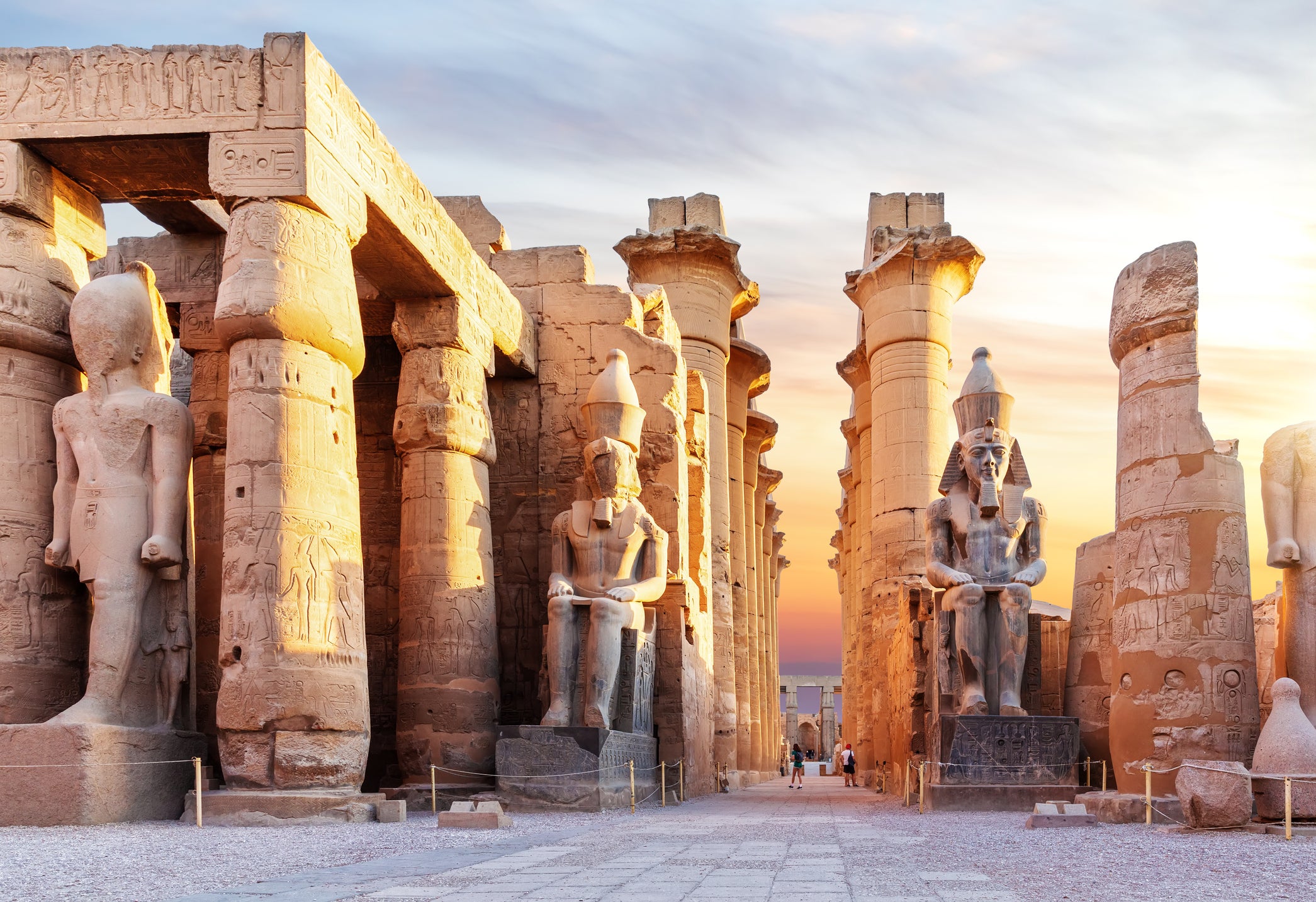 Rock solid: the Luxor Temple is still open to tourists despite the Israel-Hamas war