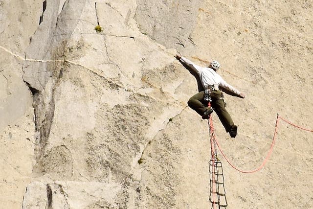 <p>Nick Ehman has broken the record for fastest solo climb on El Capitan</p>