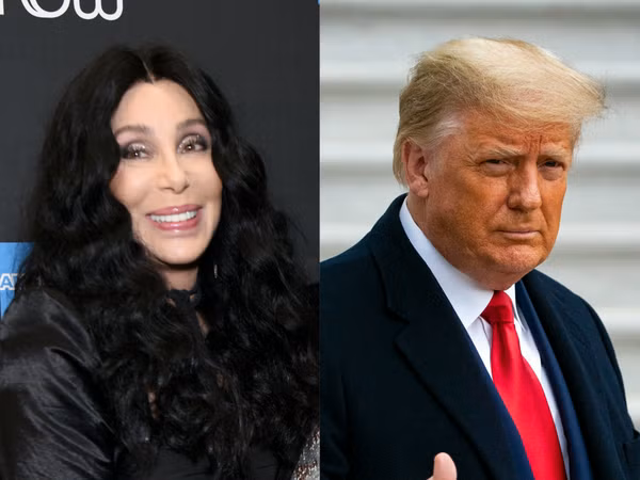 <p>Cher has been critical of the former president throughout the years </p>