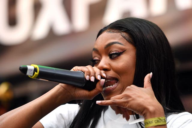 Lady Leshurr, who is standing trail at Snaresbrook Crown Court and denies denies two counts of assault occasioning actual bodily harm (PA)