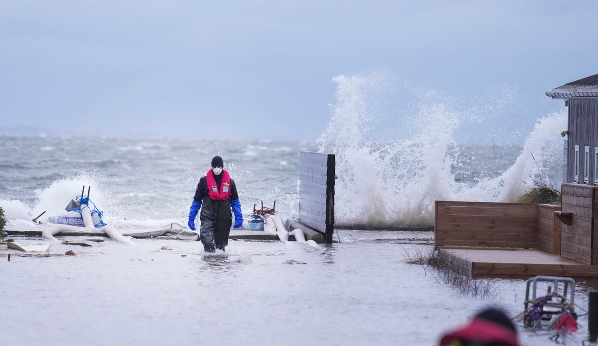 Northern Europe continues to brace for gale-force winds and floods Northern Europe continues to brace for gale-force winds and floods