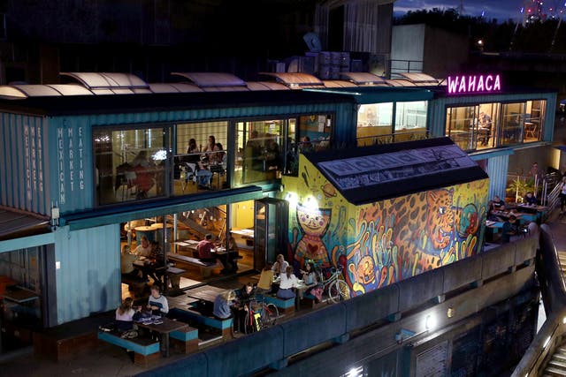 <p>A Wahaca restaurant on the South Bank, central London</p>