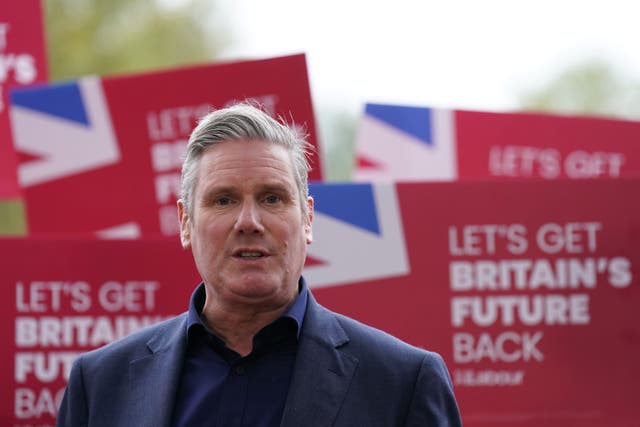 <p>File Labour leader Sir Keir Starmer has sought to tread a fine line on backing Israel on self-defence, as well as the rights of the Palestinian people (Joe Giddens/PA)</p>