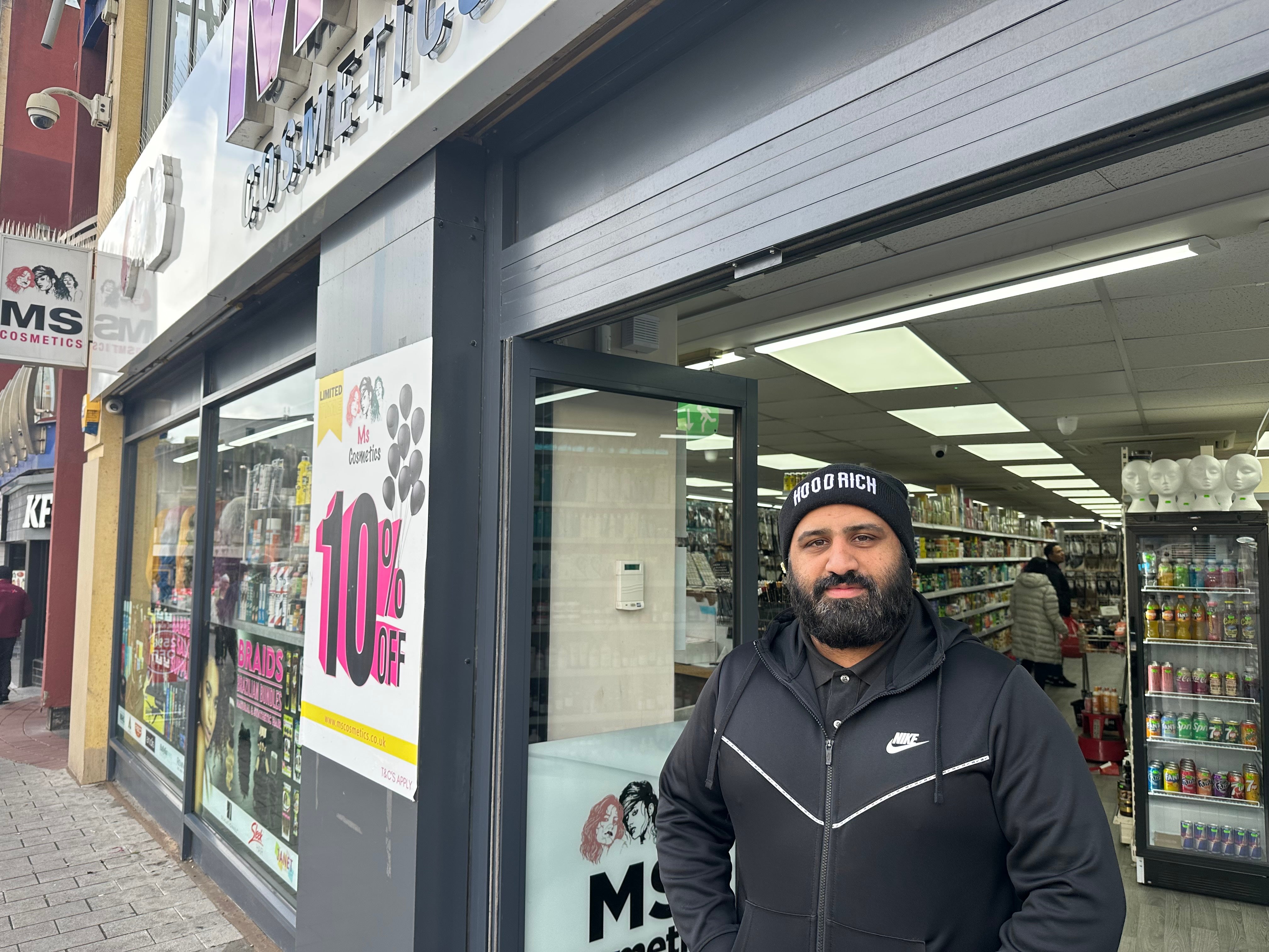 Mohammed Abrar says he catches several shoplifters each day, with many teenagers targeting small-value items like lip balm