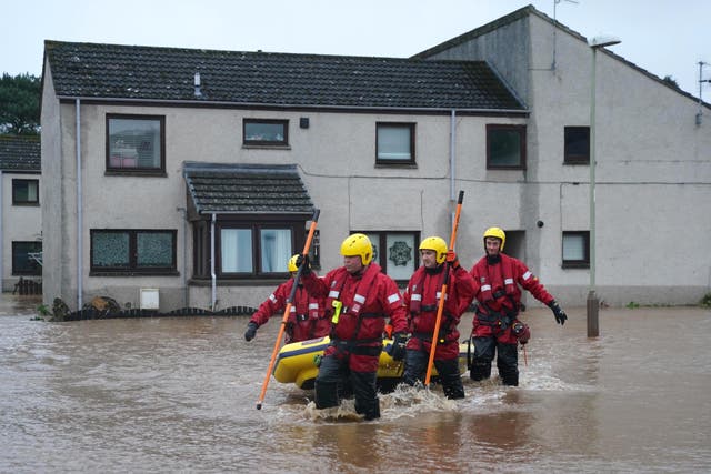 Hundreds of homes have been affected by floods (Andrew Milligan/PA)