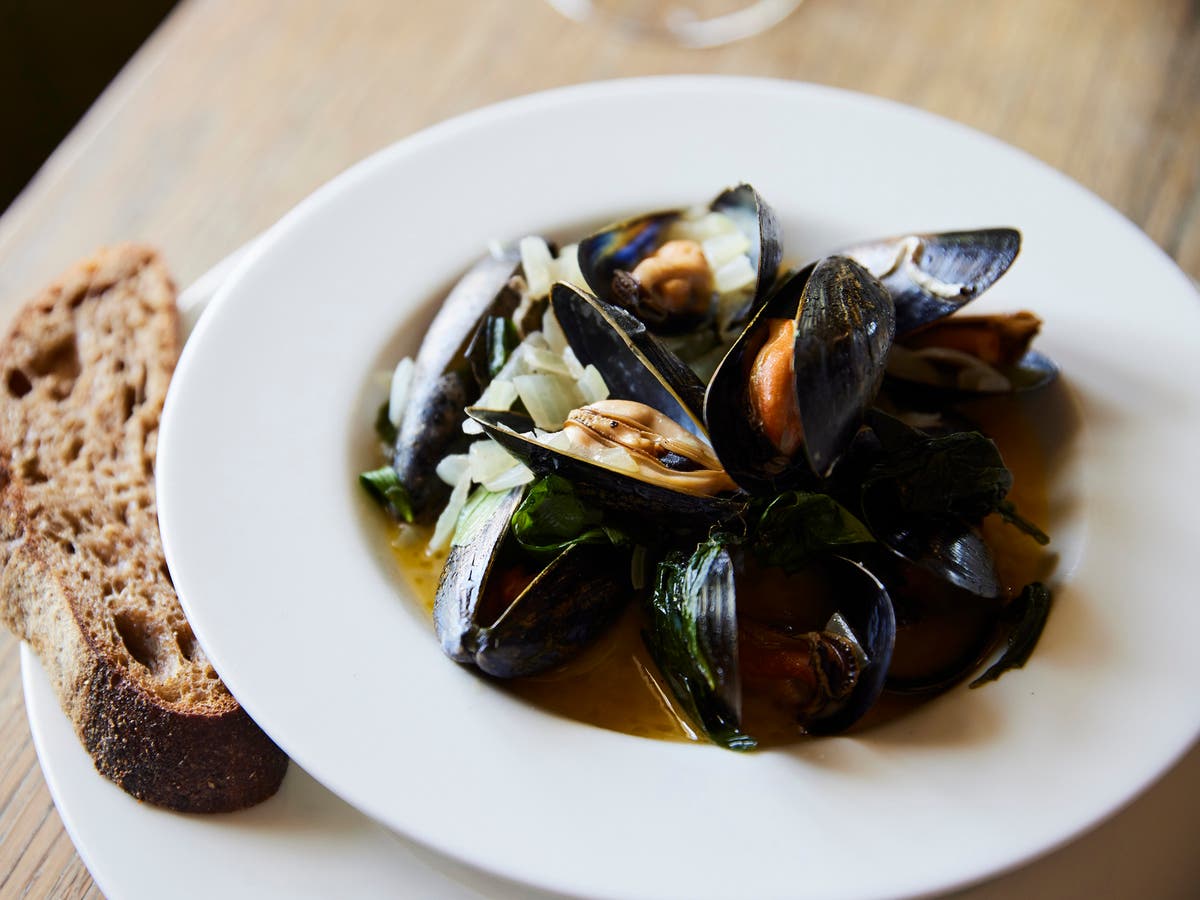Jack Stein&rsquo;s Cornish mussels with spinach and cider