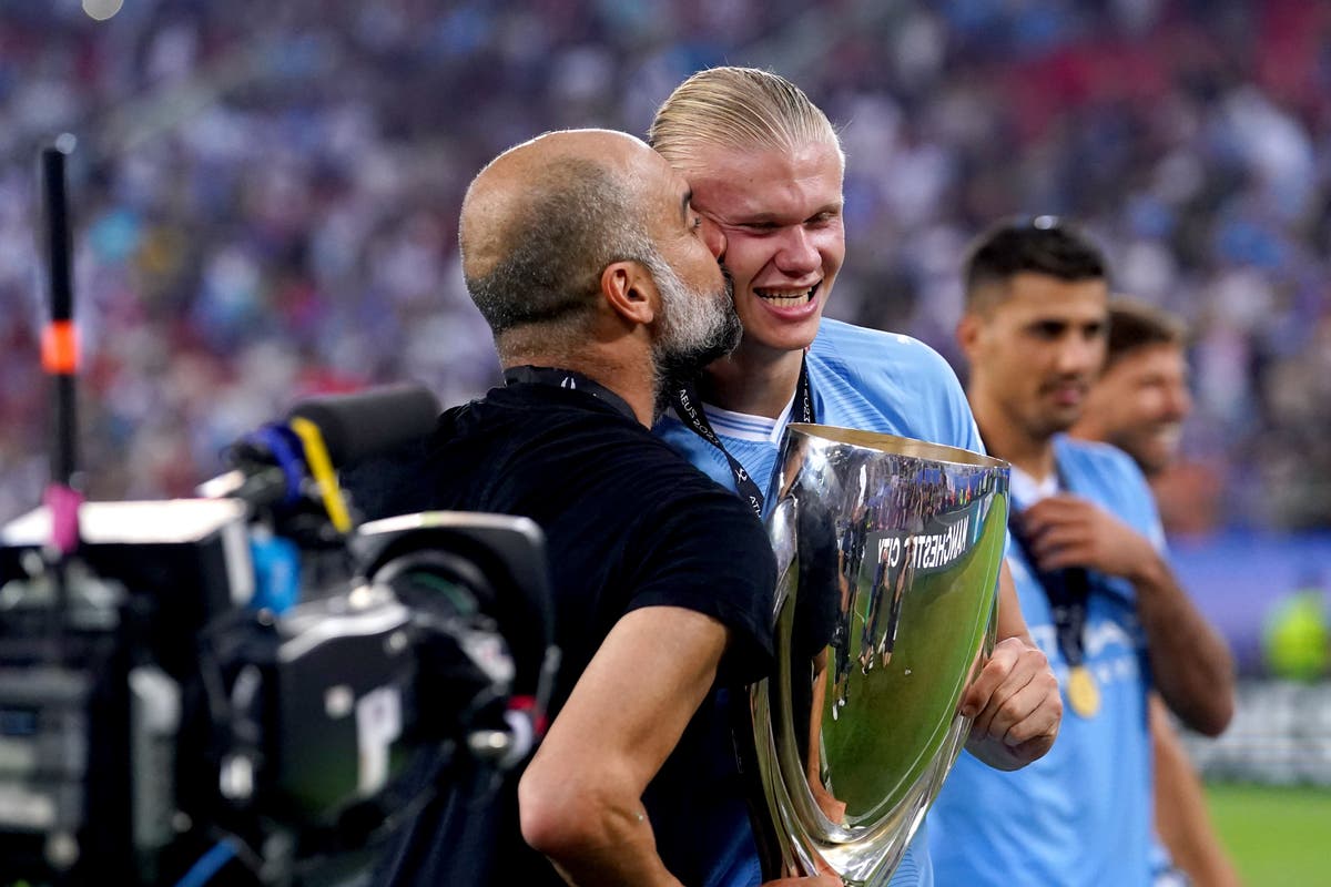Pep Guardiola believes both Erling Haaland and Lionel Messi deserve Ballon d&rsquo;Or