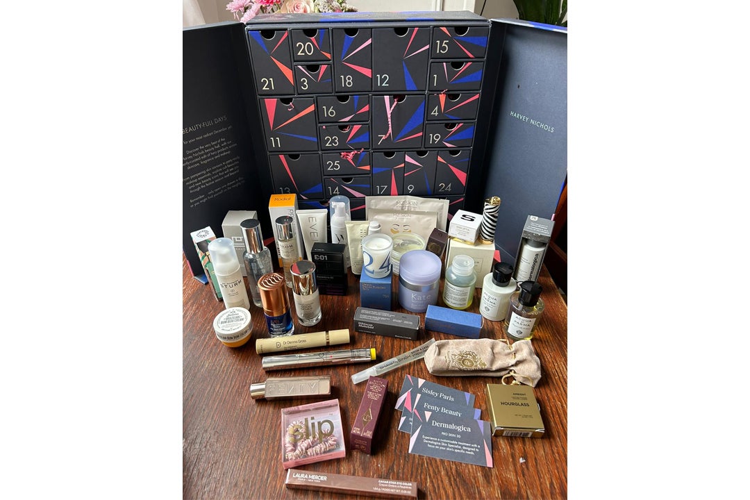 The full line-up in the Harvey Nichols 2023 beauty advent calendar
