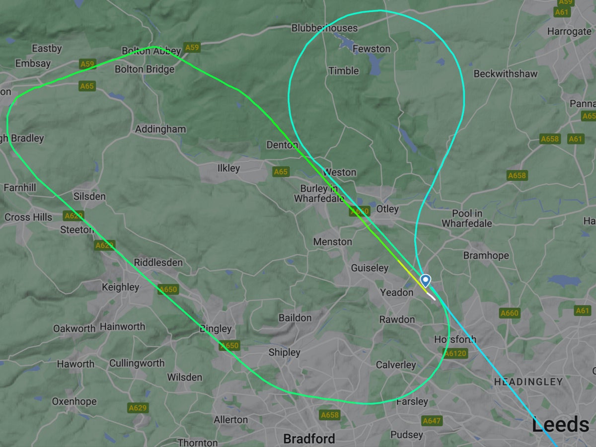Plane skids off runway at Leeds Bradford Airport as Storm Babet wreaks havoc