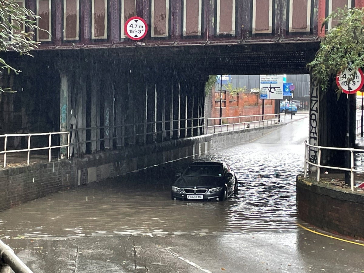 Storm Babet – live: Major incidents declared as three killed during flood chaos and red weather warnings