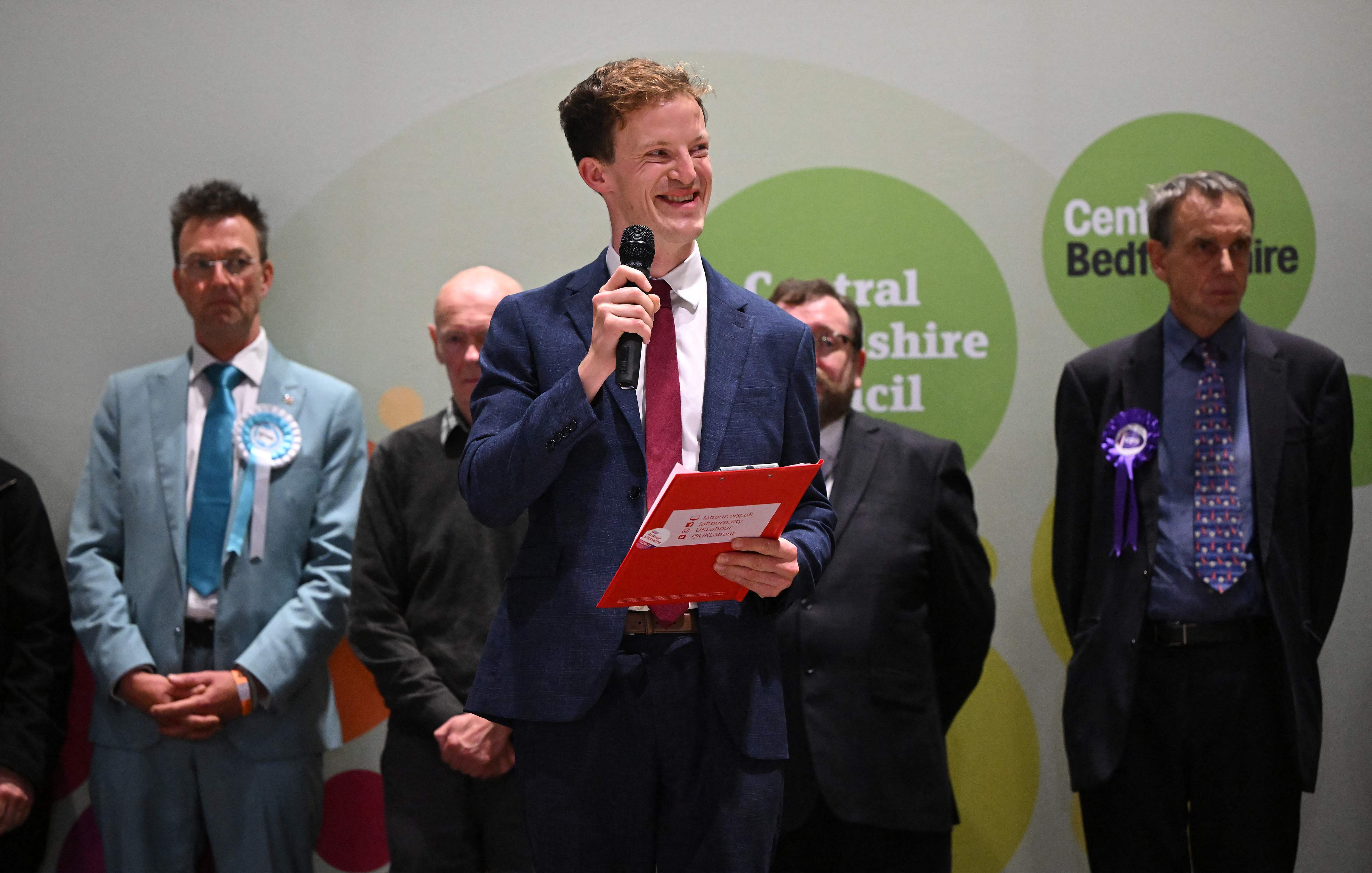 Labour’s winning candidate Alistair Strathern will replace Nadine Dorries as MP for Mid Bedfordshire