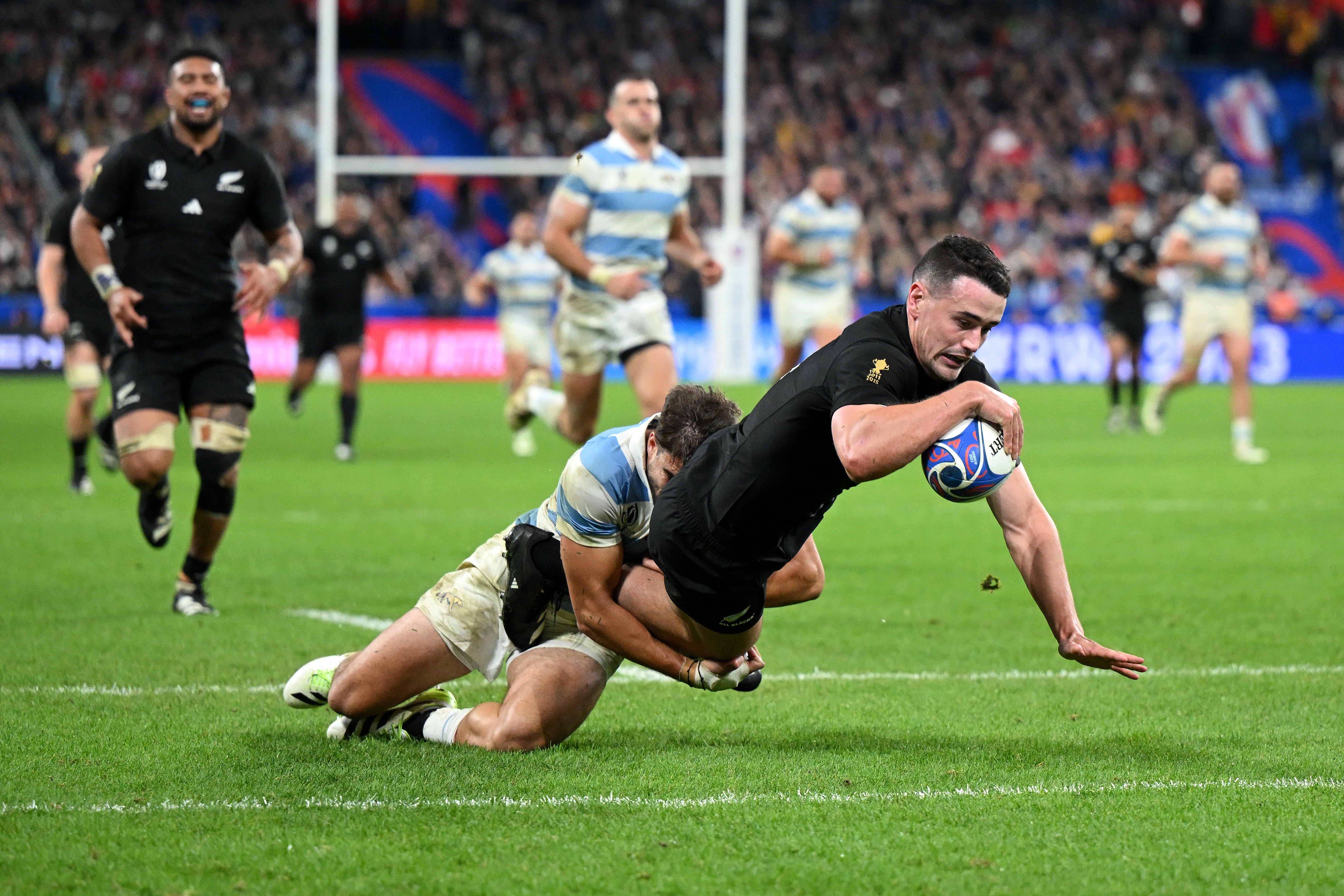 New Zealand ran in try after try against Argentina