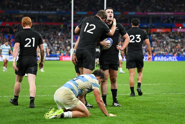 <p>New Zealand destroyed Argentina at the Stade de France </p>