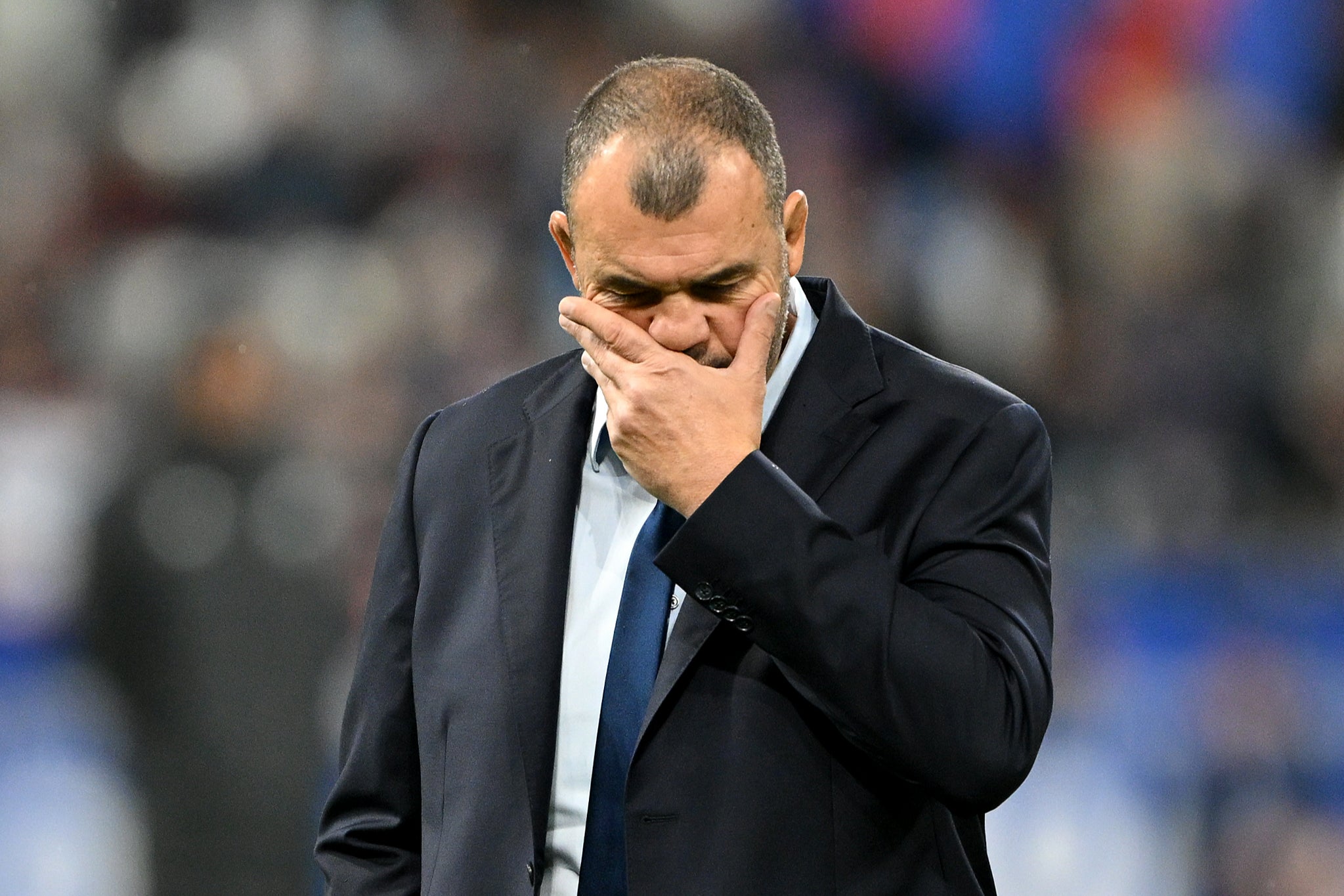 Michael Cheika led Argentina to a World Cup semi-final but they were trounced by New Zealand