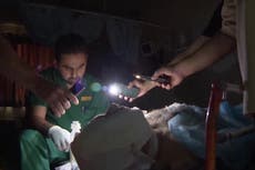 Gaza hospital doctors forced to operate in torchlight due to power shortage