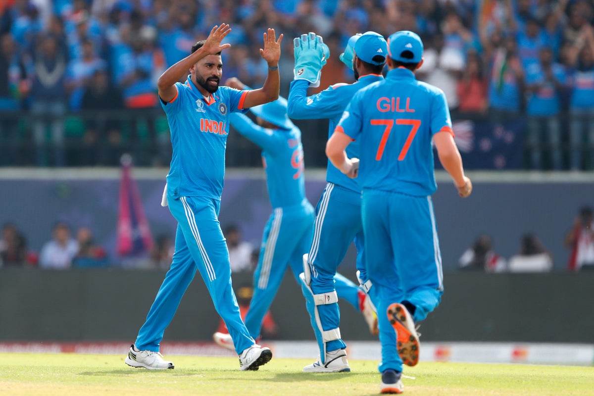 India vs New Zealand LIVE: Cricket score and updates from World Cup as Devon Conway falls for a duck