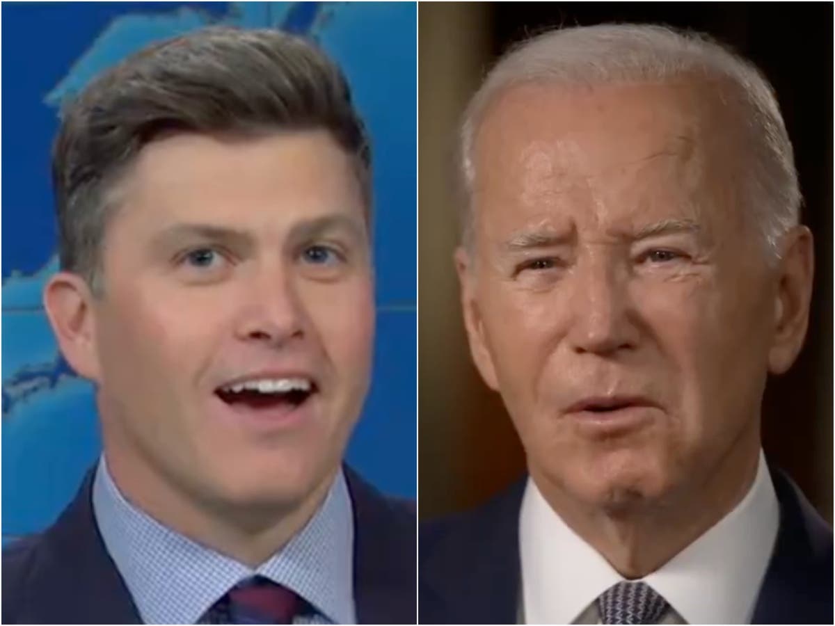 Joe Biden mocked by SNL’s Colin Jost for ‘strong warning’ over Israel-Hamas conflict