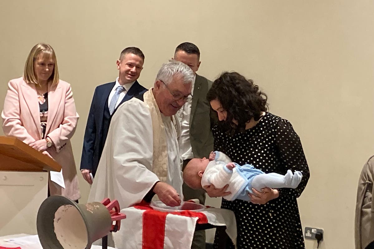 Old naval tradition revived on historic warship with triple christening