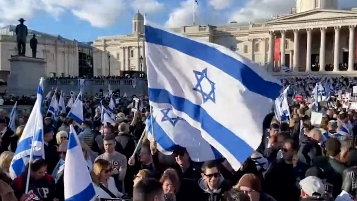 ‘They should be home with us’: Families of Hamas hostages ask for their release during London rally