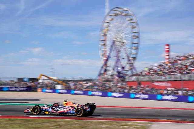 Red Bull driver Max Verstappen won the United States Grand Prix (Darron Cummings/AP)