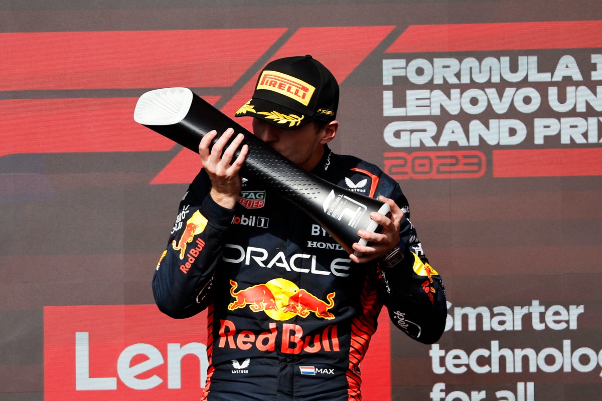 Max Verstappen booed by American fans on podium after victory