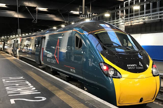 <p>Mind the gap: fewer Avanti West Coast trains are running between London Euston and Manchester in December</p>