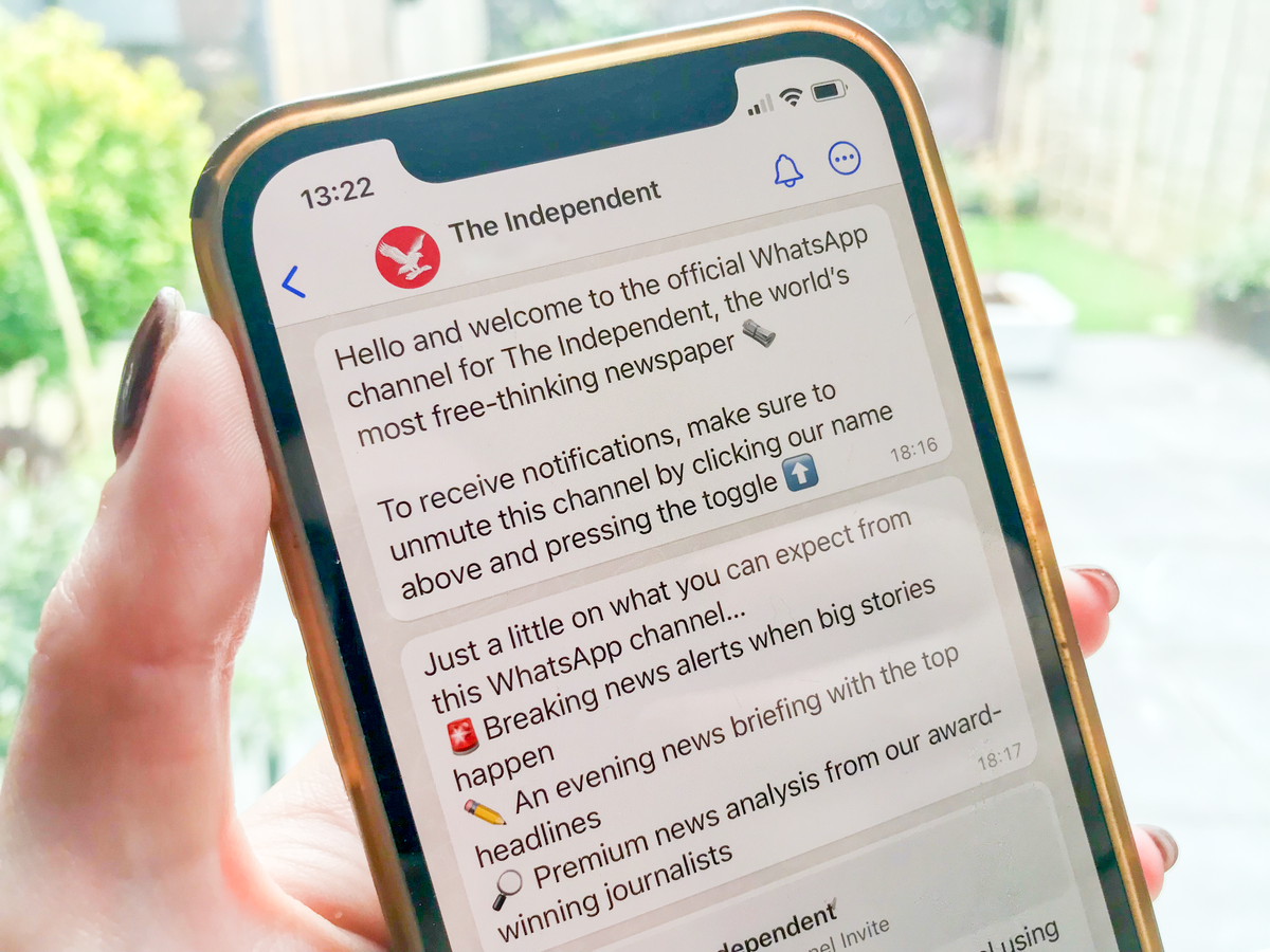 How to join The Independent’s new, free WhatsApp Channel for breaking news updates,