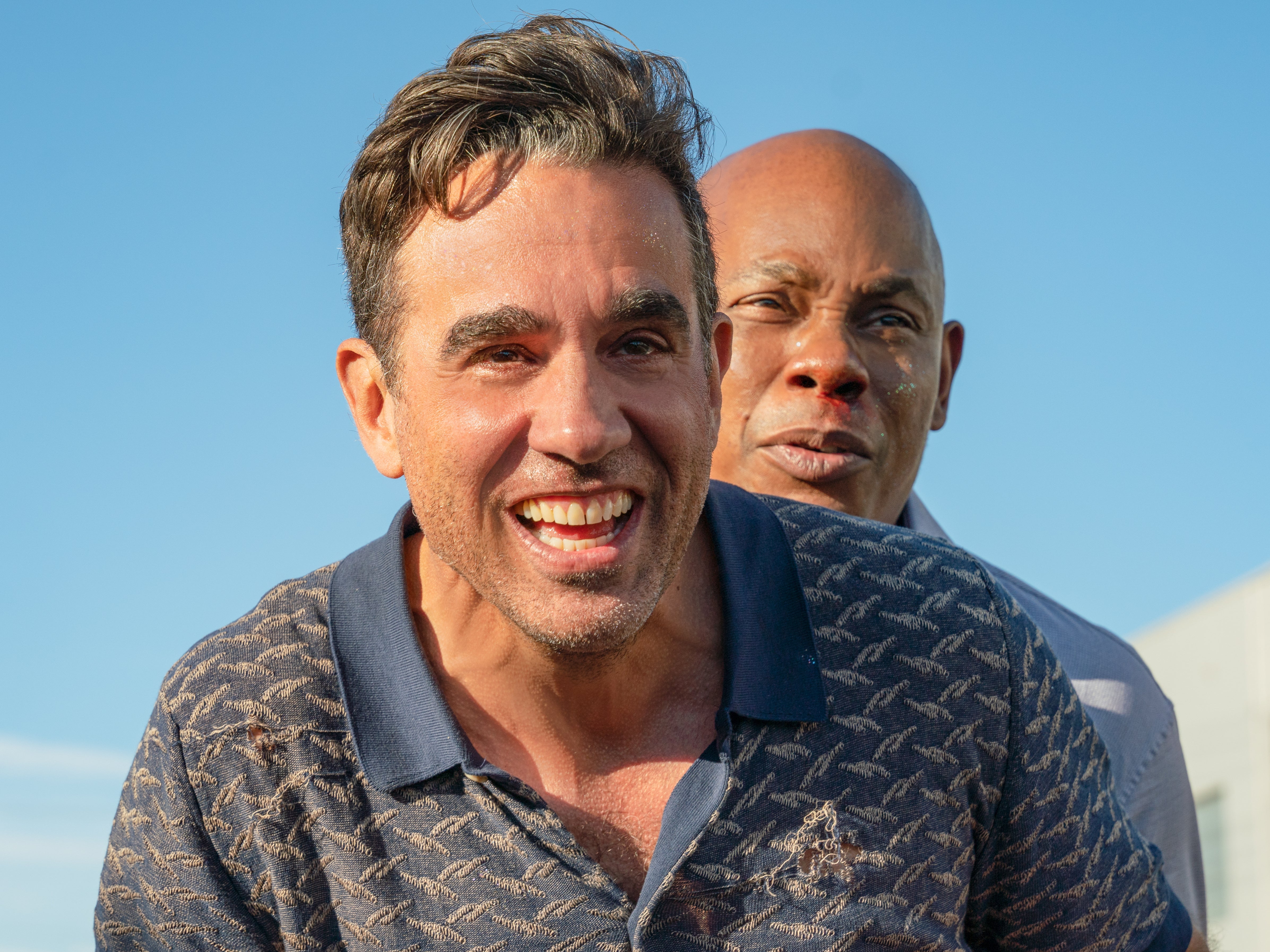 Dad tidings: Bobby Cannavale as Connor and Bokeem Woodbine as Mike in ‘Old Dads'