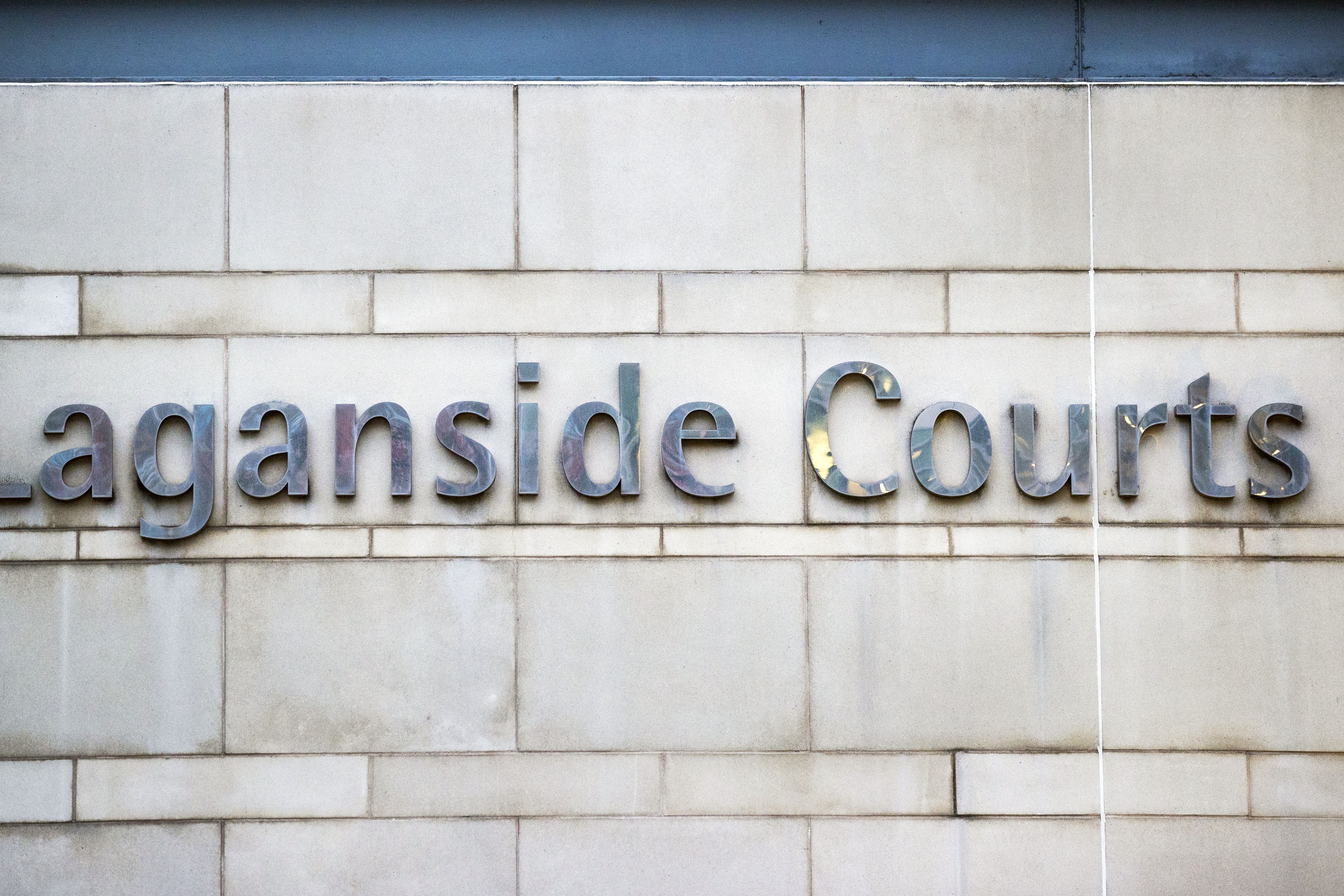 Stock image of the sign for Laganside Court in Belfast, Northern Ireland (Liam McBurney/PA)