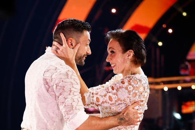 <p>Giovanni Pernice, pictured with former dance partner Amanda Abbington, has denied allegations about his ‘Strictly’ teaching style </p>