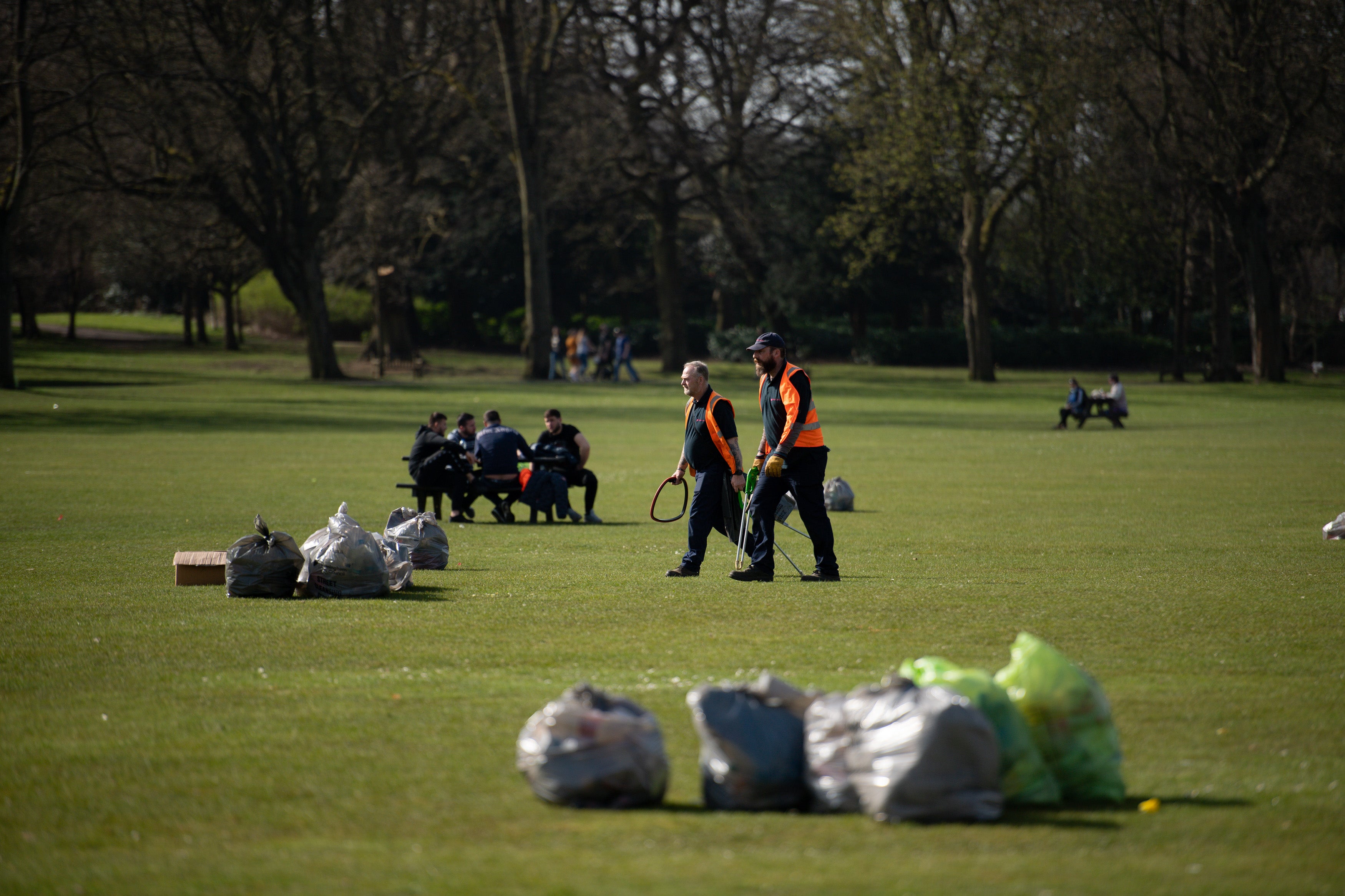 Seventy-four per cent of district councils said they would cut back on services looking after green spaces