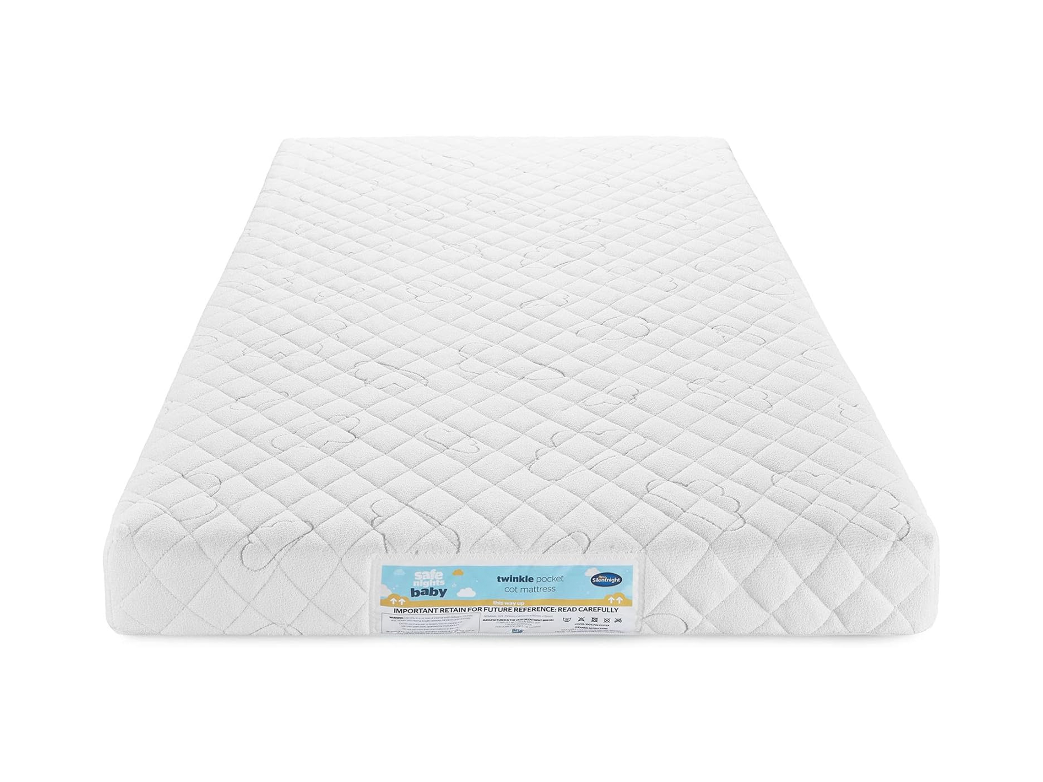 best cot mattress Silentnight safe nights twinkle breathable mattress