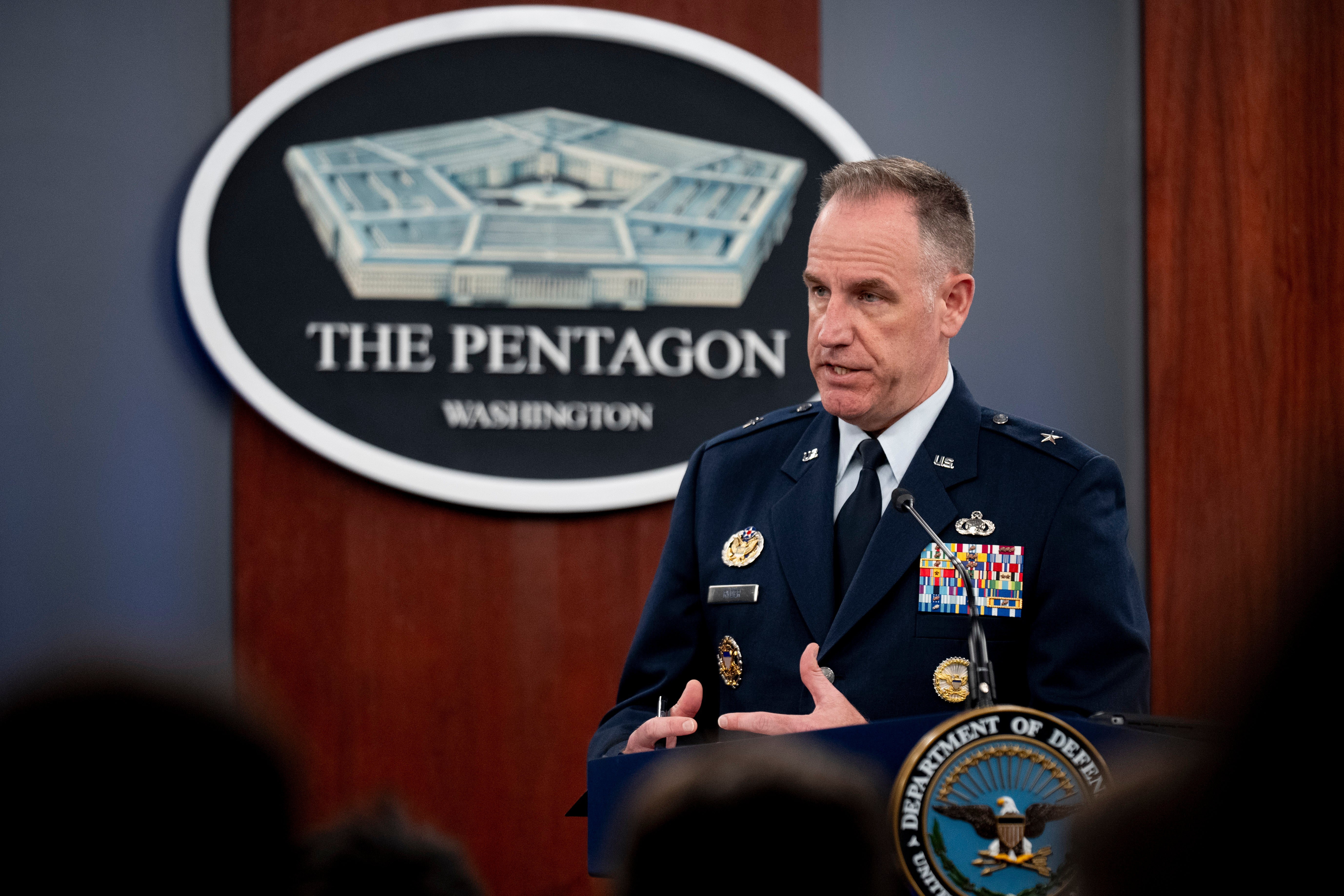 Watch As Major General Pat Ryder Holds Pentagon Briefing | The Independent