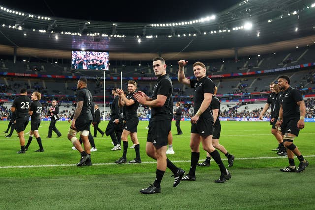 <p>The All Blacks head into the Rugby World Cup final against the Springboks </p>