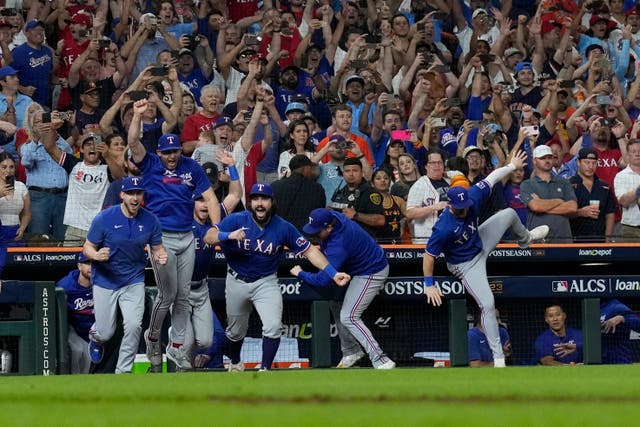 The Texas Rangers are through to the World Series (David J. Phillip/AP)