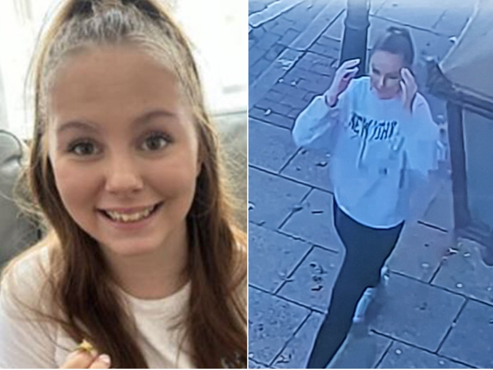 Grace Fisher, 16, was reported missing on Friday 13 October