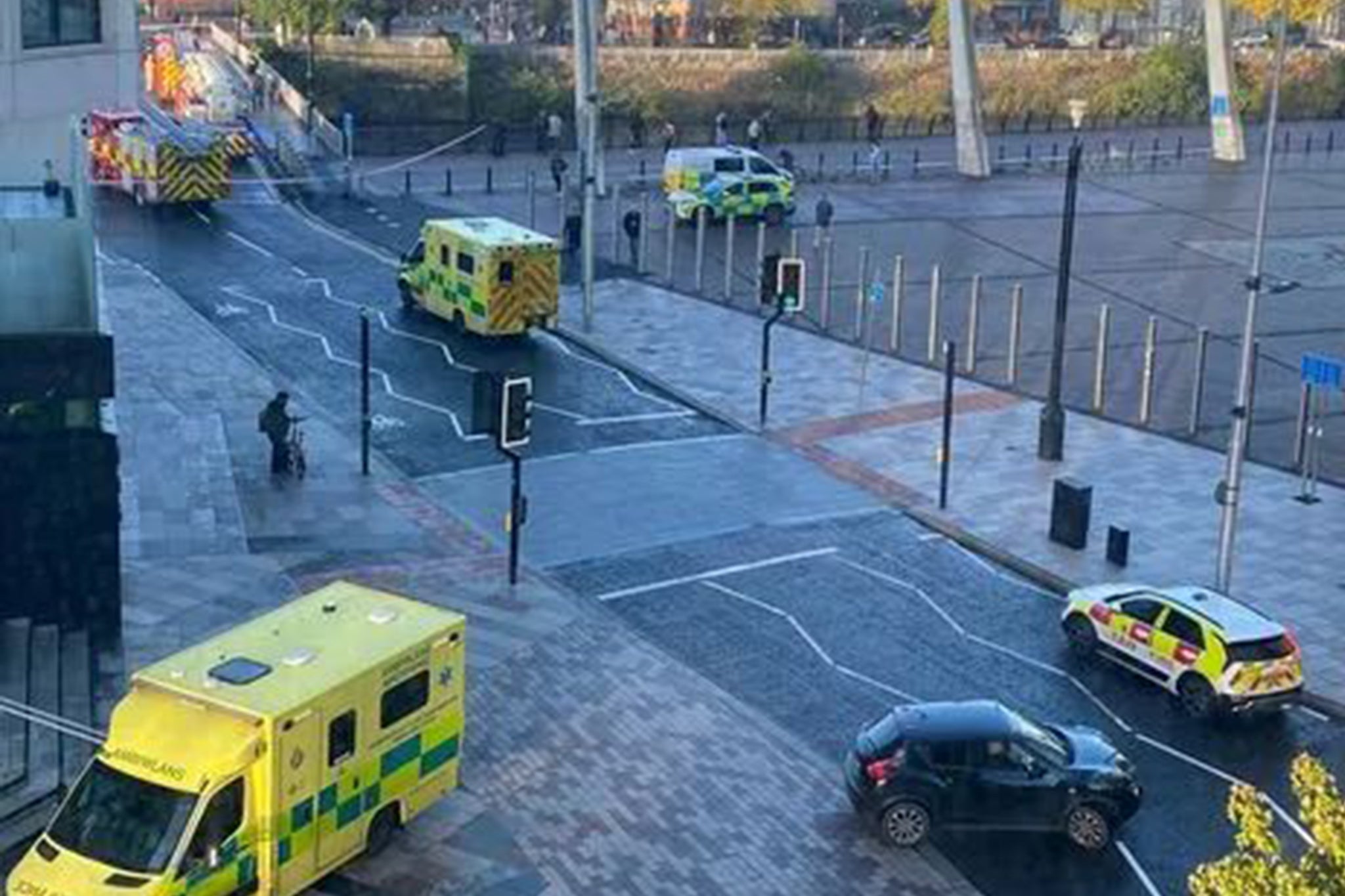 A river rescue is ongoing near Cardiff city centre